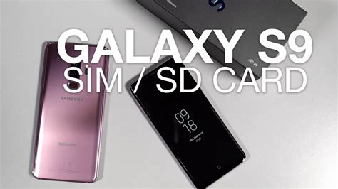 Inserting SIM, microSD Card in Galaxy S9 / S9.